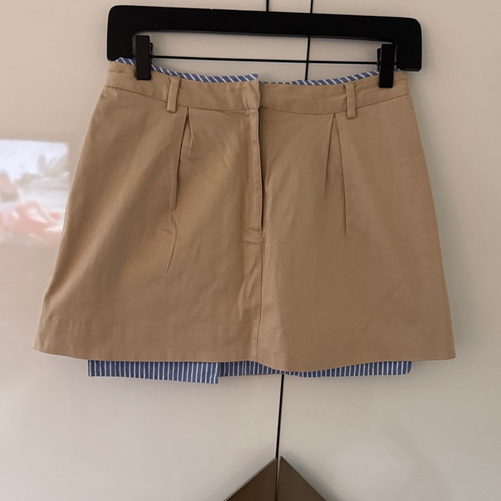 Tan Mini Skirt